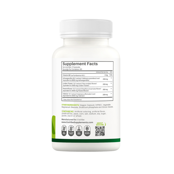 Eravibe - Ashwagandha & Valerian Root Herbal Supplement - alternate