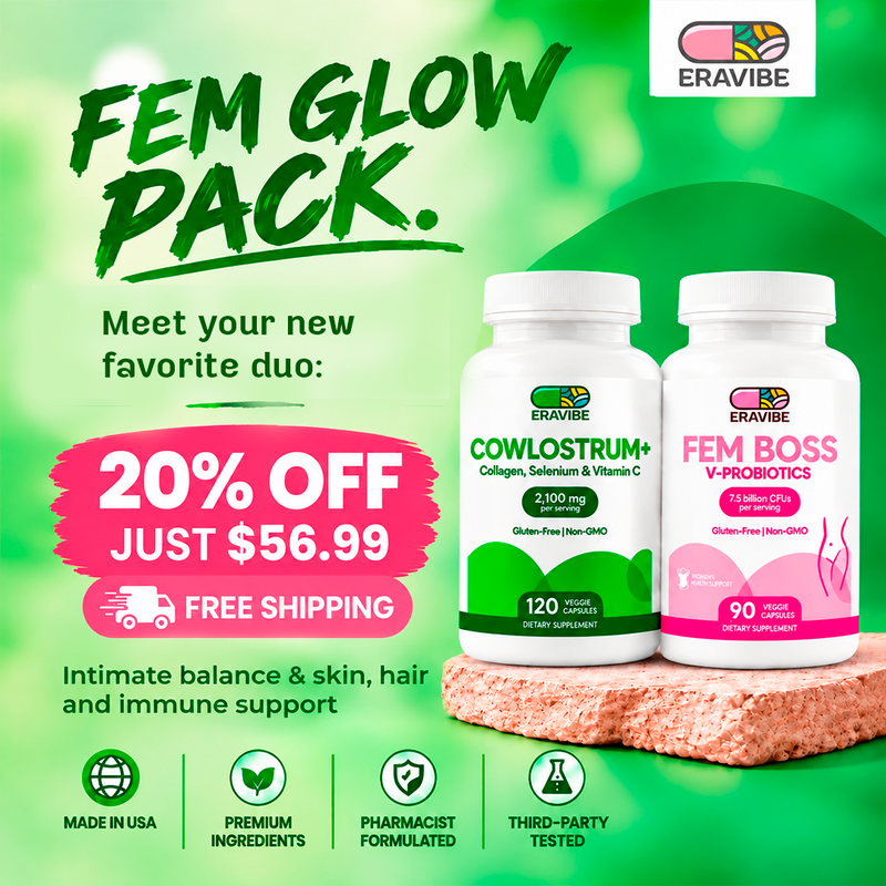 Fem Glow Pack | Fem Boss + Colostrum Collagen | 20% Off